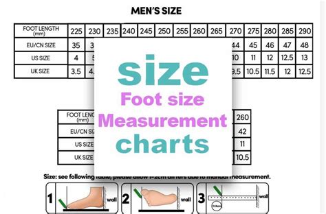 Canadian Foot Size Chart