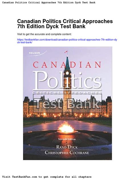 Canadian Politics Critical Approaches 7th Edition Ebook Reader