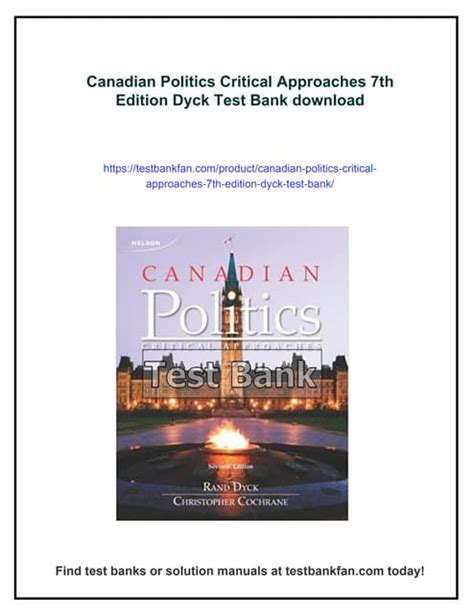 Canadian Politics Critical Approaches 7th Edition Ebook Reader