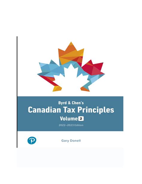 Canadian tax principles assignment problem testbank Ebook Kindle Editon