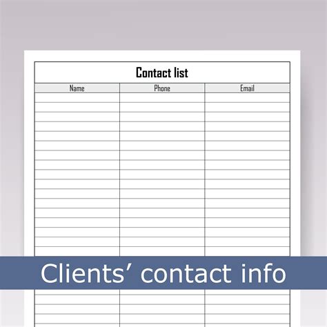 Cancelation List Template