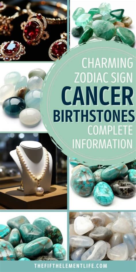 Cancer Birthstones: Cosmic Talismans for Strength and Healing