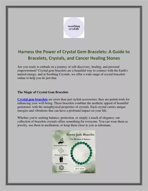 Cancer Crystals: A Guide to Harnessing the Power of Crystals for Cancer Healing