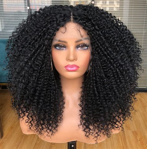 Cancer Wigs Curly Lace Front Brown Synthetic Without Bangs Deep Side Part Wigs