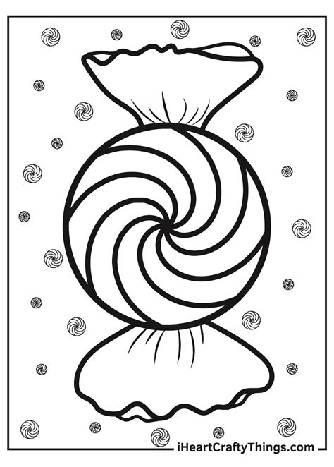 Candy Printable Coloring Pages