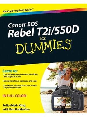 Canon EOS Rebel T2i 550D For Dummies Reader