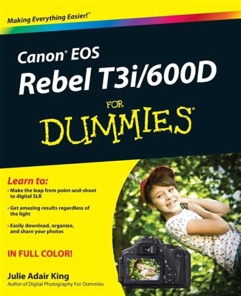 Canon EOS Rebel T3i 600D For Dummies Reader