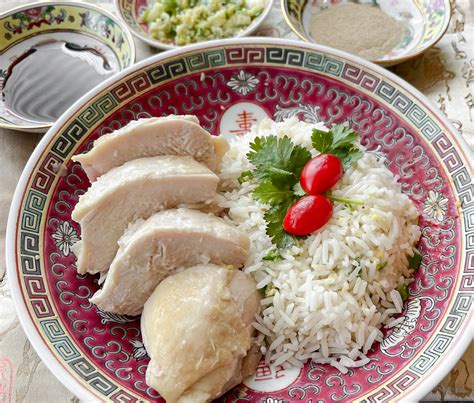 Cantonese Chicken Rice: