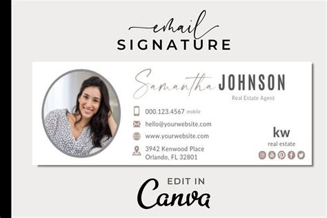 Canva Email Signature Templates