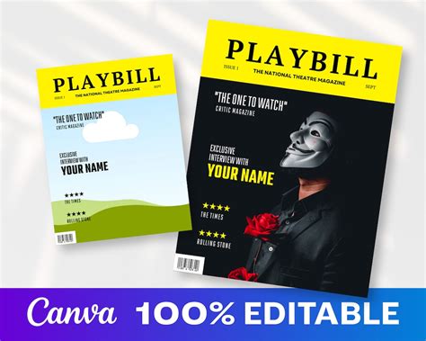 Canva Playbill Template
