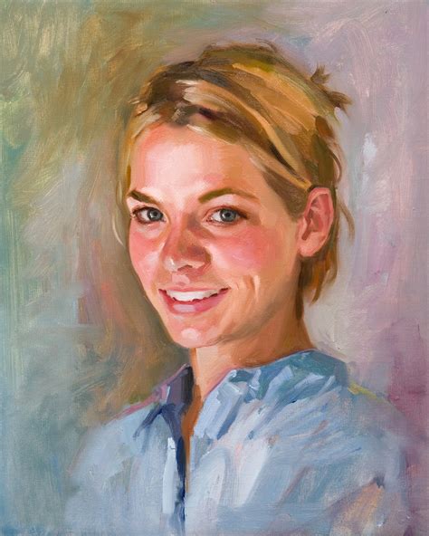 Canvas portrait painting