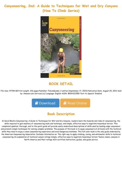 Canyoneering, 2nd Ebook Reader