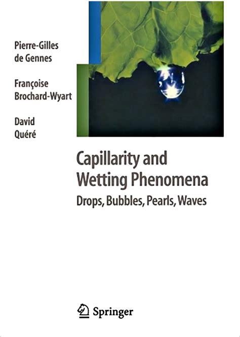 Capillarity and Wetting Phenomena Drops, Bubbles, Pearls, Waves 1st Edition Kindle Editon