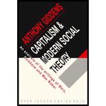 Capitalism and Modern Social Theory An Analysis of the Writings of Marx Durkheim and Max Weber Reader