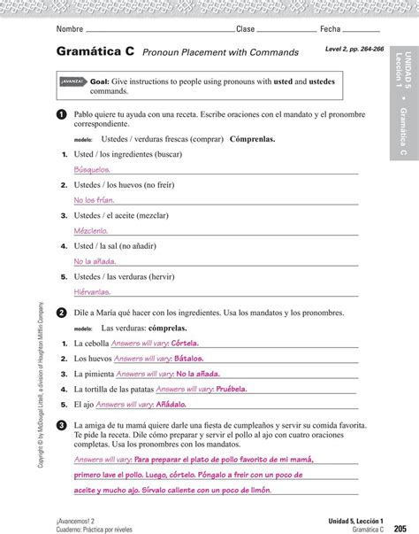 Capitulo 7 Gramatica 2 Answers PDF