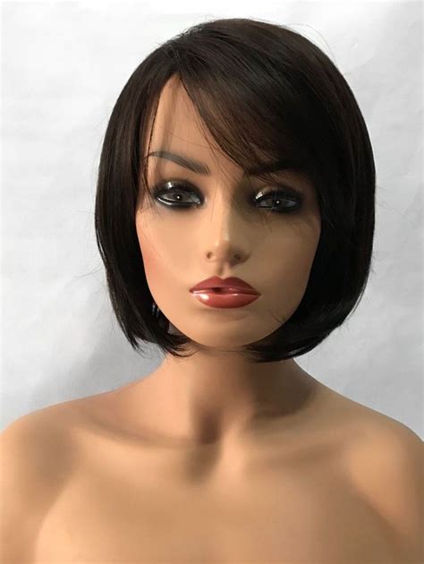 Capless Synthetic Short 10" Bob Wig