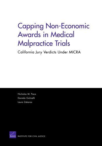 Capping Non Economic Awards in Medical Malpractice Trials C Rand Corporation Monograph Reader