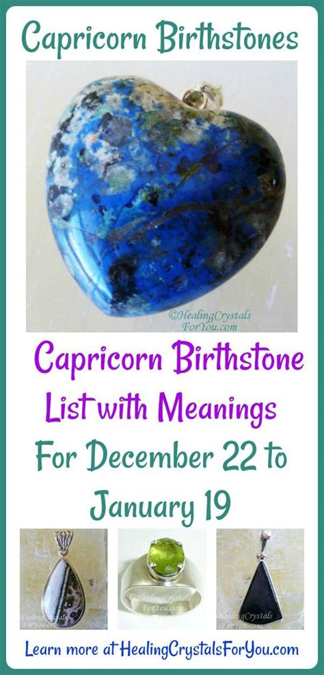 Capricorn Birthstones: Discover the Hidden Gems of December