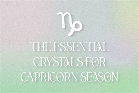 Capricorn Crystals: Embrace the Power of the Goat