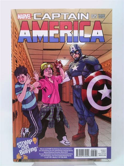 Captain America 25 Stomp Out Bullying Variant Kindle Editon
