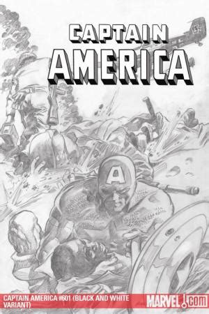 Captain America 601 Balck and White Variant Cover Red White and Blue-Blooded Volime 4  Kindle Editon
