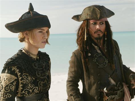 Captain Jack Sparrow and Elizabeth Swann