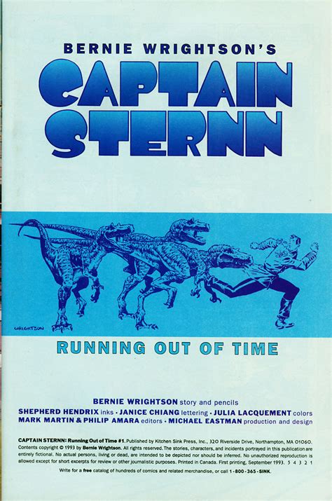 Captain Sternn Running Out of Time No 1 Reader