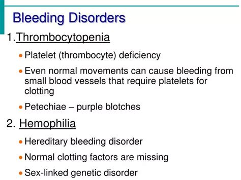 Captivating Bleeding Disorders PPT: Empowering Healthcare with Knowledge