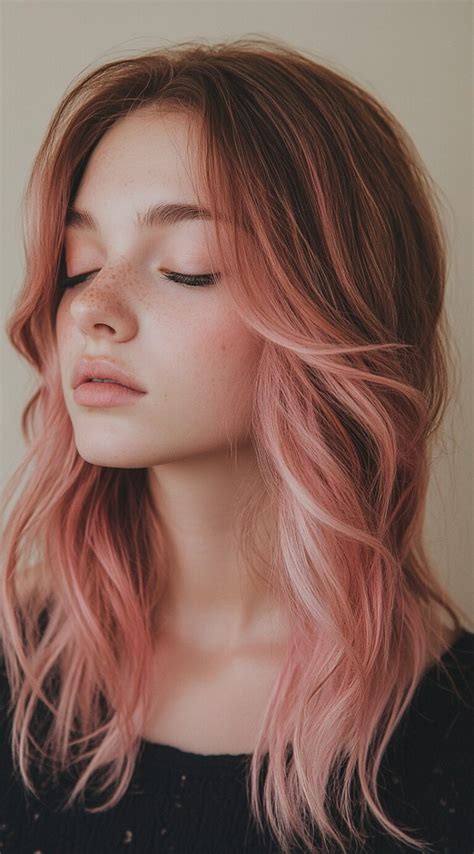 Captivating Brown Hair with Pink Highlights: A Style Guide for All!