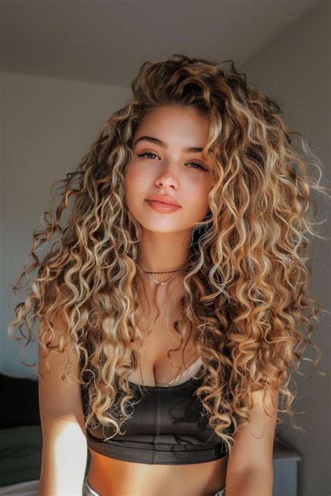 Captivating Charm of Honey Blonde Curly Hair