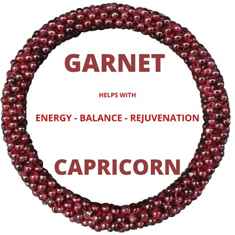 Captivating Garnet: The Epitome of Capricorn's Serenity