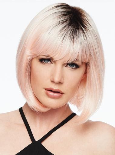 Captivating Pink Capless 10" with Bangs: Trendy Synthetic Wigs for a 2025 Style Revolution