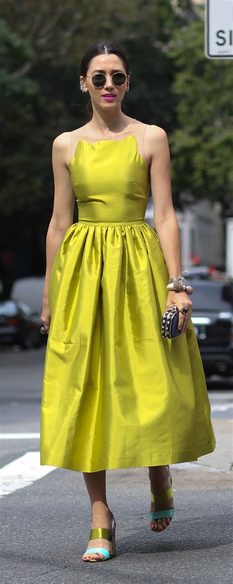 Captivating Styles with a Chartreuse Color Dress