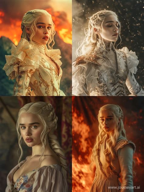 Captivating the Audience with Daenerys Targaryen's Regal Attire