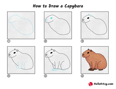 Capybara Simple Drawing