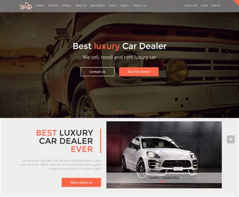 Car Dealership Website Template