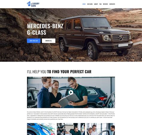 Car Salesman Website Template