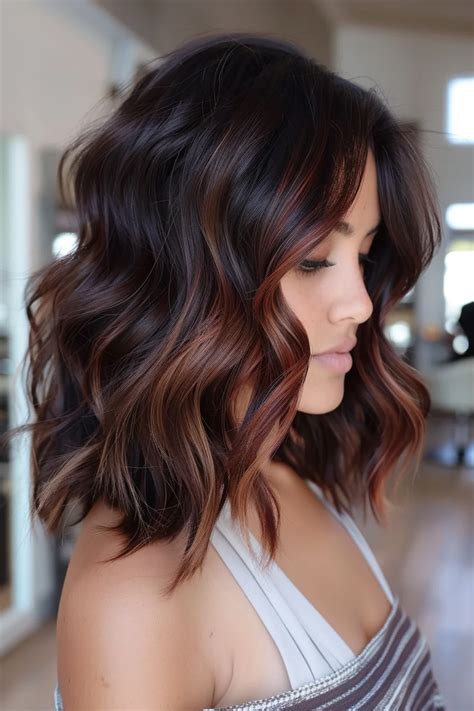 Caramel Dark Brown Balayage: An Alluring Fusion of Warmth and Sophistication