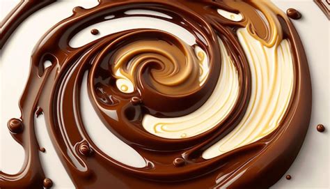 Caramel Swirls on a Chocolate Canvas