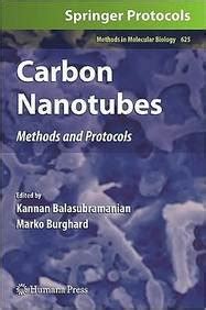 Carbon Nanotubes Methods and Protocols Reader