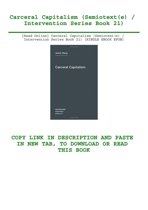 Carceral Capitalism Semiotexte Intervention Series PDF