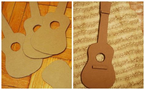 Cardboard Guitar Template