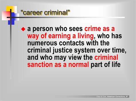 Career Criminal Definition