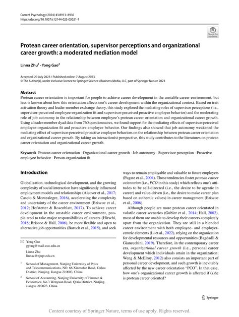 Career Orientations and Perceptions of Rewarded Activity in a Research Organization Classic Reprint Epub