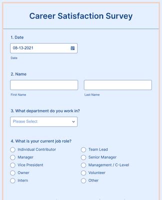 Career Satisfaction Survey