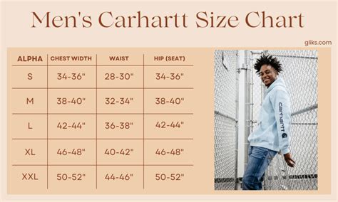 Carhartt Sweatshirt Size Chart