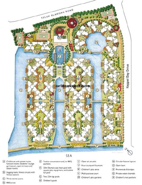 Caribbean at Keppel Bay Site Plan: A Tropical Oasis in Sentosa, Singapore