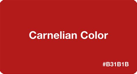 Carnelian Colours: A Radiant Palette for Vibrant Living