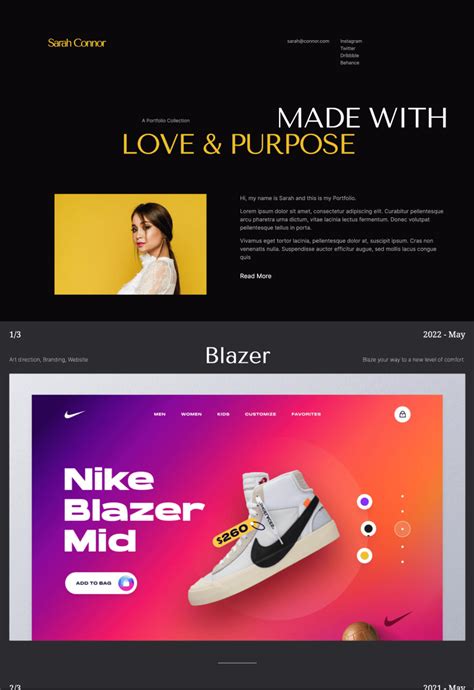 Carrd Portfolio Template