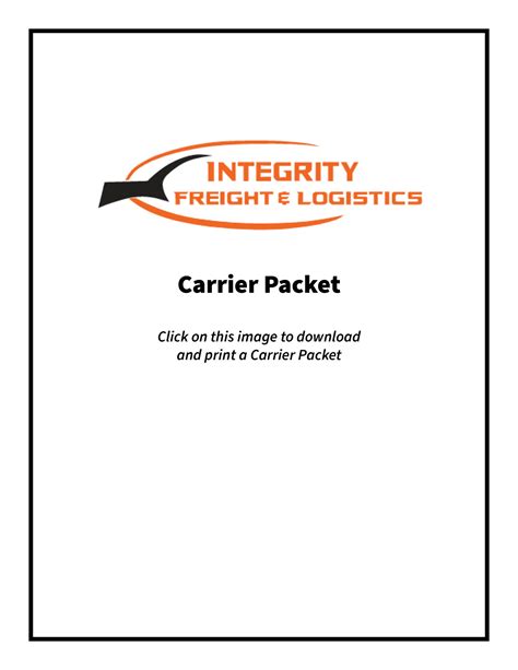 Carrier Packet Template
